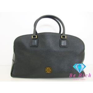 LOEWE（ロエベ） 極 美品 希少品 アナグラム ロゴ 金具 レザー 本革
