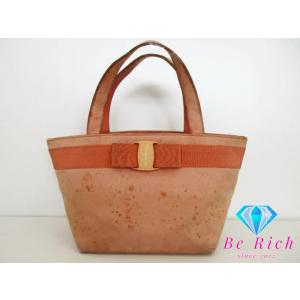 フェラガモ Salvatore Ferragamo ミニ トートバッグ D217182 ヴァラ リボ...