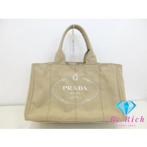 プラダ PRADA カナパ トートバッグ B1872B ライト ベージュ キャンバス ロゴ ハンドバ...