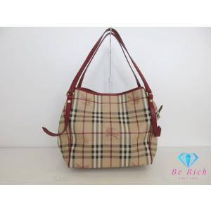 バーバリー BURBERRY ショルダーバッグ 3799356 ベージュ レッド 赤 ノバ チェック...