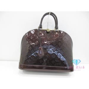 美品 ルイ ヴィトン LOUIS VUITTON モノグラム ヴェルニ アルマ GM M91698 ...