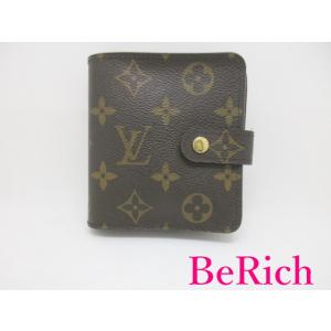 ルイ ヴィトン LOUIS VUITTON 二つ折り財布 モノグラム コンパクト ジップ M6166...