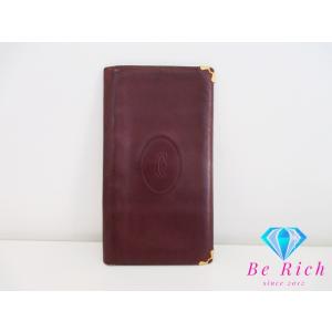 未使用級Cartier カルティエ　2つ折りがま口財布　マストライン　ボルドー 楽天市場】カルティエ 二つ折りがま口財布(小銭入れあり) カルティエ