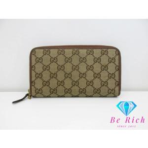 GUCCI◇長財布_GGプラス/PVC/BRW/総柄/レディース : セカンド