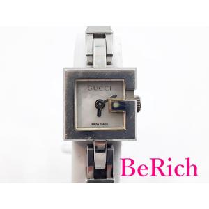 グッチ GUCCI レディース 腕時計 YA102502/102 白 ホワイト 文字盤 SS レザー...