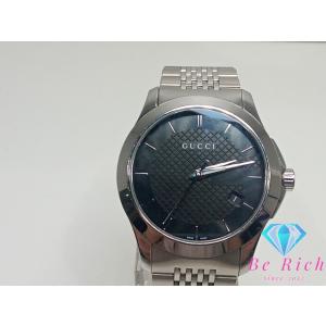 GUCCI（グッチ） レディース 腕時計 黒 ブラック 文字盤 SS レザー