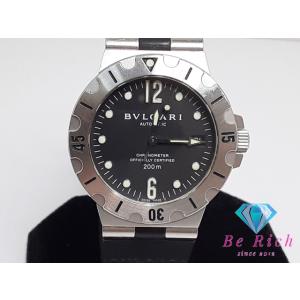 OH済 ブルガリ BVLGARI ディアゴノ スクーバ 自動巻き メンズ 腕時計 デイト SD38S...