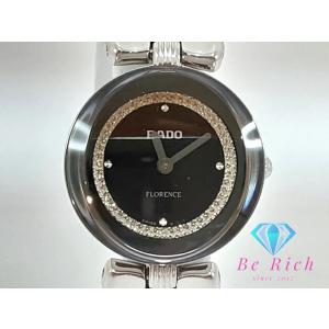 ラドー RADO フローレンス レディース 腕時計 322.3764.4 黒 ブラック シルバー S...