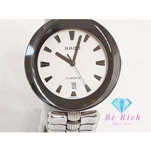 ラドー RADO フローレンス デイト メンズ 腕時計 129.3763.4 白 ホワイト シルバー...