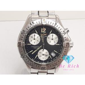 ブライトリング BREITLING コルト クロノグラフ メンズ 腕時計 デイト A53035 黒 ...