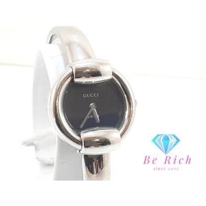 グッチ GUCCI レディース 腕時計 バングル ウォッチ 1400L ラウンド 黒 ブラック SS...