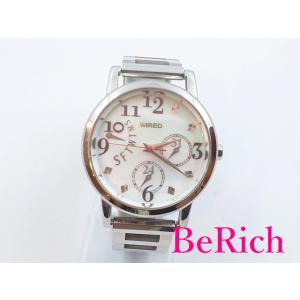 セイコー SEIKO ワイアード WIRED 腕時計 5Y66-0AV0 白 ホワイト 文字盤 SS...