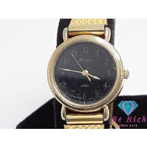 セイコー SEIKO アベニュー レディース 腕時計 2P21-0B64 黒 ブラック ゴールド S...