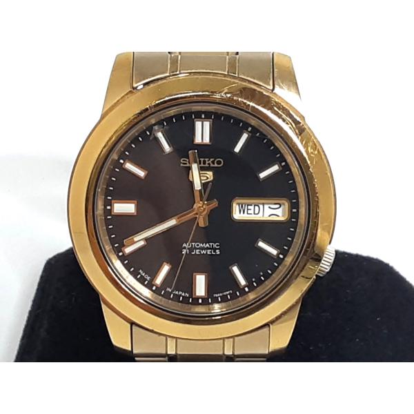 セイコー SEIKO ファイブ 5 SNKK22 7S26-02W0 自動巻き メンズ 腕時計 デイ...