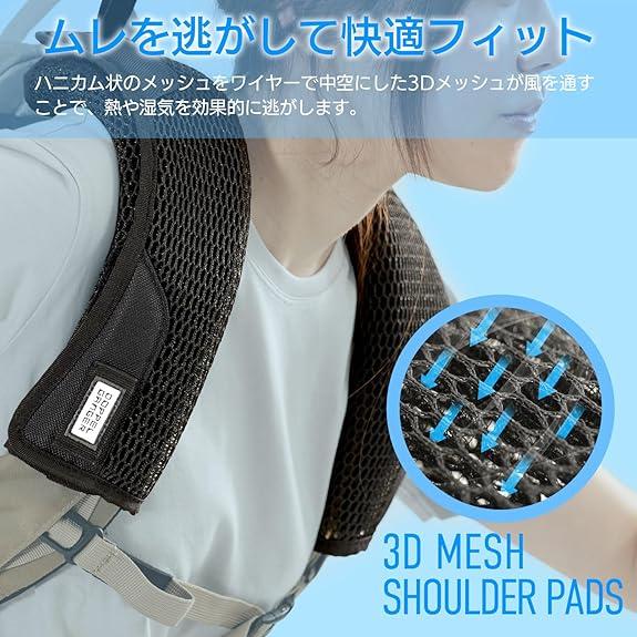 アウトレット　DOPPELGANGER(ドッペルギャンガー)  3Dメッシュショルダーパッド DBT...
