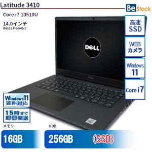 中古 ノートパソコン Dell デル 14インチ Latitude 3410 3410 Core i7 メモリ：16GB SSD搭載 6ヶ月保証｜be-stocktsb