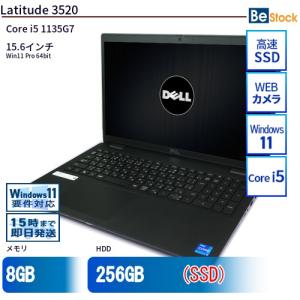 中古 ノートパソコン Dell デル 15インチ Latitude 3520 3520 Core i5 メモリ：8GB SSD搭載 6ヶ月保証｜be-stocktsb