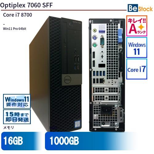 中古 デスクトップ Dell デル Optiplex 7060 SFF 7060-7060SF Co...