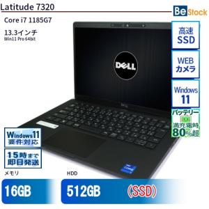 中古 ノートパソコン Dell デル 13インチ Latitude 7320 7320 Core i7 メモリ：32GB SSD搭載 6ヶ月保証｜be-stocktsb