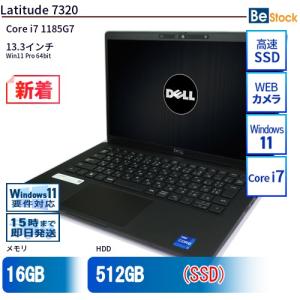 中古 ノートパソコン Dell デル 13インチ Latitude 7320 7320 Core i7 メモリ：16GB SSD搭載 6ヶ月保証｜be-stocktsb