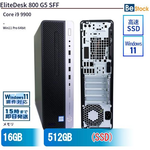 中古 デスクトップ HP EliteDesk 800 G5 SFF 6BD64AV Core i9 ...