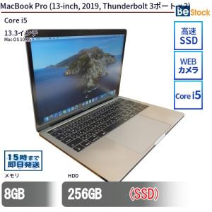 中古 ノートパソコン MacBook Pro (13-inch, 2019, Thunderbolt 3ポート x 2) SSD搭載 13.3インチ Mac OS 10.15 Apple アップル 6ヶ月保証｜be-stocktsb