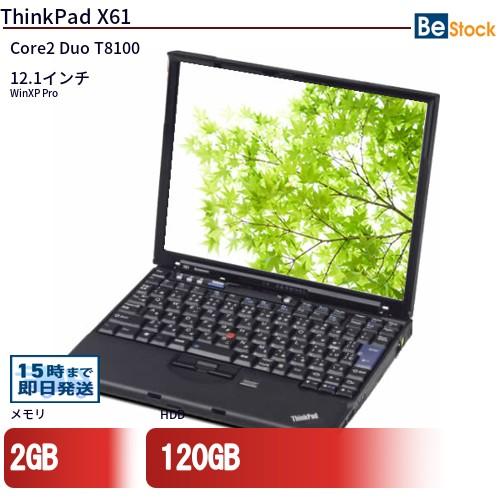 中古 ノートパソコン Lenovo レノボ ThinkPad X61 7673-DU5 Core2 ...