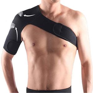 男性と女性の肩装具-断裂した腱板のサポート、腱炎、脱臼、ネオプレン肩圧縮スリーブラップRightshoulder