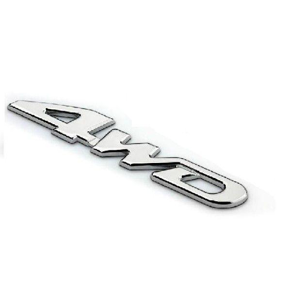 4WD エンブレム 四駆 金属 ステッカー 金属製エンブレム