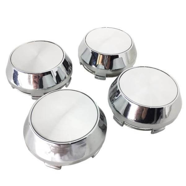 車 ホイール センターキャップ 汎用 外径 60mm シルバー メッキ ハブキャップ