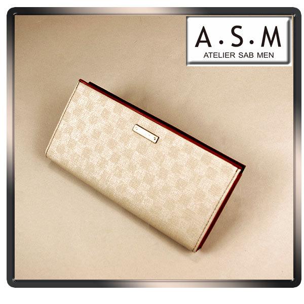 [A.S.M]　アトリエサブメン　ラウンドファスナー長財布/チェアー/グレー　　152615
