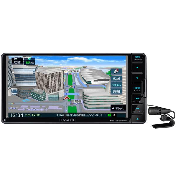 【新品】ケンウッド KENWOOD 彩速ナビ MDV-D708BTW カーナビ　※延長保証加入不可