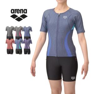 値下げ 送料無料 arena アリーナ フィットネス水着 レディース めくれ防止 すらっとセパ セパレート 水着 水泳 スイミング AS5SWF43L M L O XO 返品交換不可