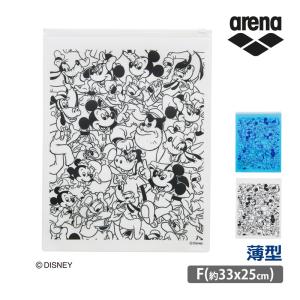 値下げ プルーフバッグ ディズニー 薄型 アリーナ arena 防水ポーチ ミッキー＆フレンズ DISNEY 水泳 水着入れ スイミング 23FW DIS3062 DIS-3062 ネコポス発送｜beach-angel