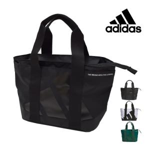 値下げ 送料無料 トートバッグ adidas アディダス ゴルフ ボールドロゴ ラウンドトートバッグ ブランド ロゴ カートバッグ ファスナー付き IKC88 W26xH21xD14cm｜beach-angel