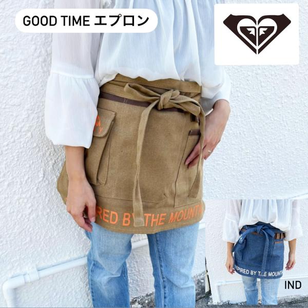 ロキシー ショートエプロン レディース エプロン 通販 新作 アウトドア 料理 クリスマスプレゼント...