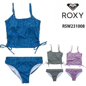 ロキシー ビキニセット レディース 新作 水着 ビキニ 女性 かわいい タンキニタイプ ブルー グリーン パープル ROXY RSW231008の商品画像