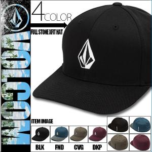 ボルコム キャップ 新作 メンズ レディース ユニセックス ギフト プレゼント ブラック ネイビー グリーン パープル  Full Stone Xfit Hat 通販 VOLCOM D5511105
