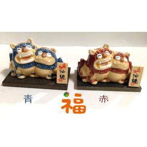 シーサー置物 抱き石敢當 いしがんとう 石敢當シーサー 本格石彫り