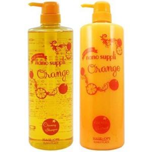 サニープレイス ナノサプリ オレンジ クレンジングシャンプー1000ml＆エッセンストリートメント1...