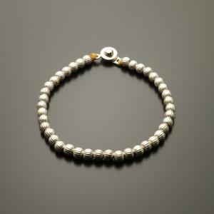 シルバービーズブレスレット 中玉 Silver925 シルバー925 ハンドメイド