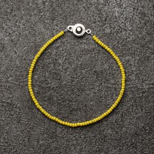 アンティークビーズ ブレスレット 金赤 ヴィンテージビーズ 民族ビーズ