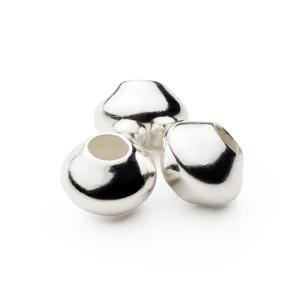 シルバービーズ プレーンタイプ 中（6mm） 3個売り Silver925 シルバー
