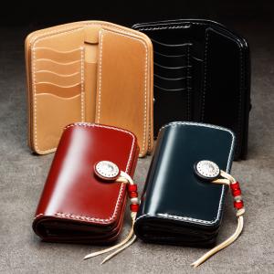 ビーズ屋公ちゃんBead-ya レザー ミニ財布 限定色　緑 ビーズ屋公ちゃんBead-ya レザー ミニ財布 限定色 緑