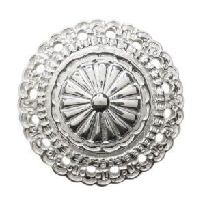 ※週末値下げ※フラワーコンチョ・silver925 ※刻印有り ☆フラワーコンチョL☆シルバー925 直径約30mm その他アクセサリー
