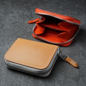 ハンドメイド お札 ラウンドジップ 財布 コンパクト ラウンドジップ