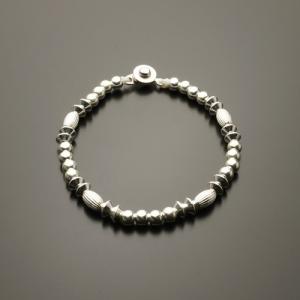 シルバーブレスレット 円盤ビーズタイプ02 Silver925 シルバー925