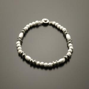 シルバーブレスレット 円盤ビーズタイプ02 Silver925 シルバー925