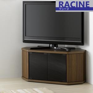 昔ながらの黒色テレビ台 キャスター付き ガラス扉 TVラック 横幅約79cm 