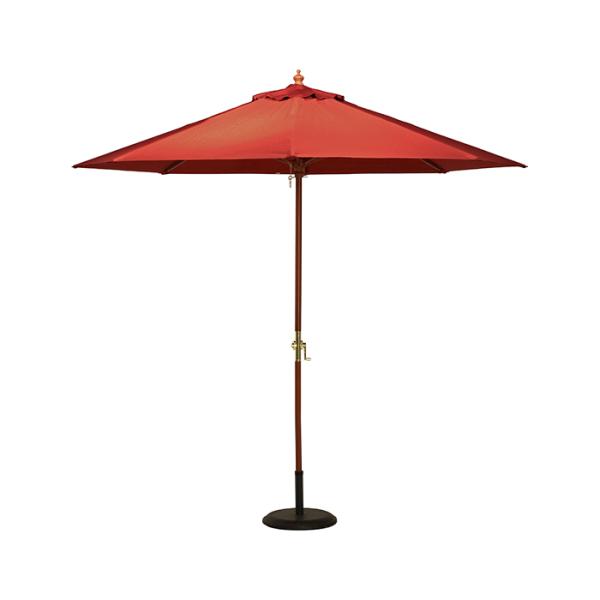 ガーデンパラソル 大型 パラソル 日傘 日よけ 直径270cm 赤 エンジ FGB-7153RS